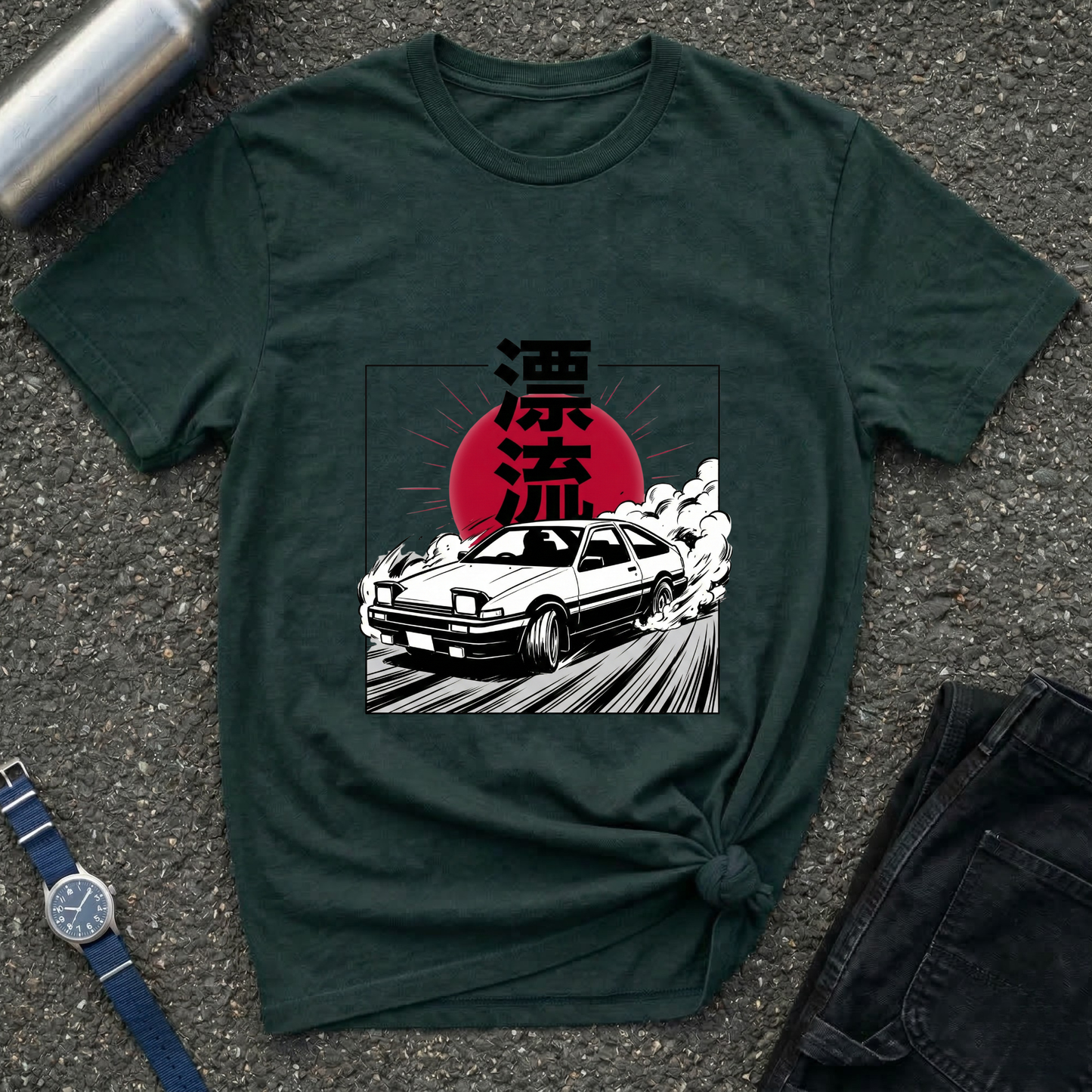 Japanese AE86 Drift Car Graphic T-Shirt