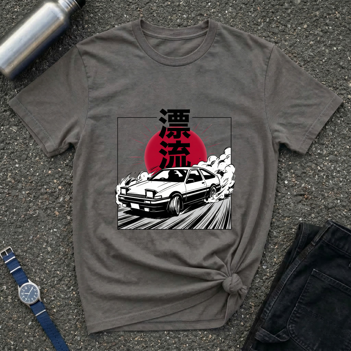 Japanese AE86 Drift Car Graphic T-Shirt