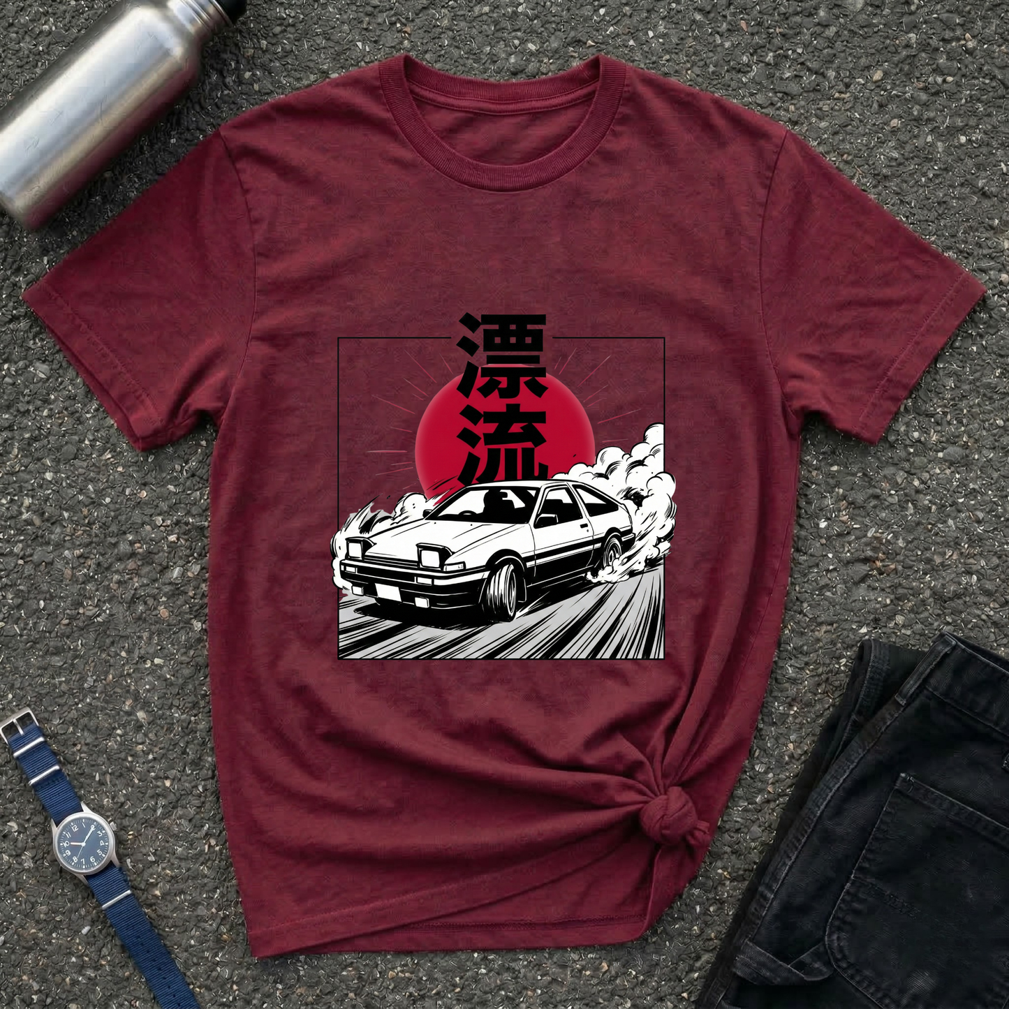 Japanese AE86 Drift Car Graphic T-Shirt