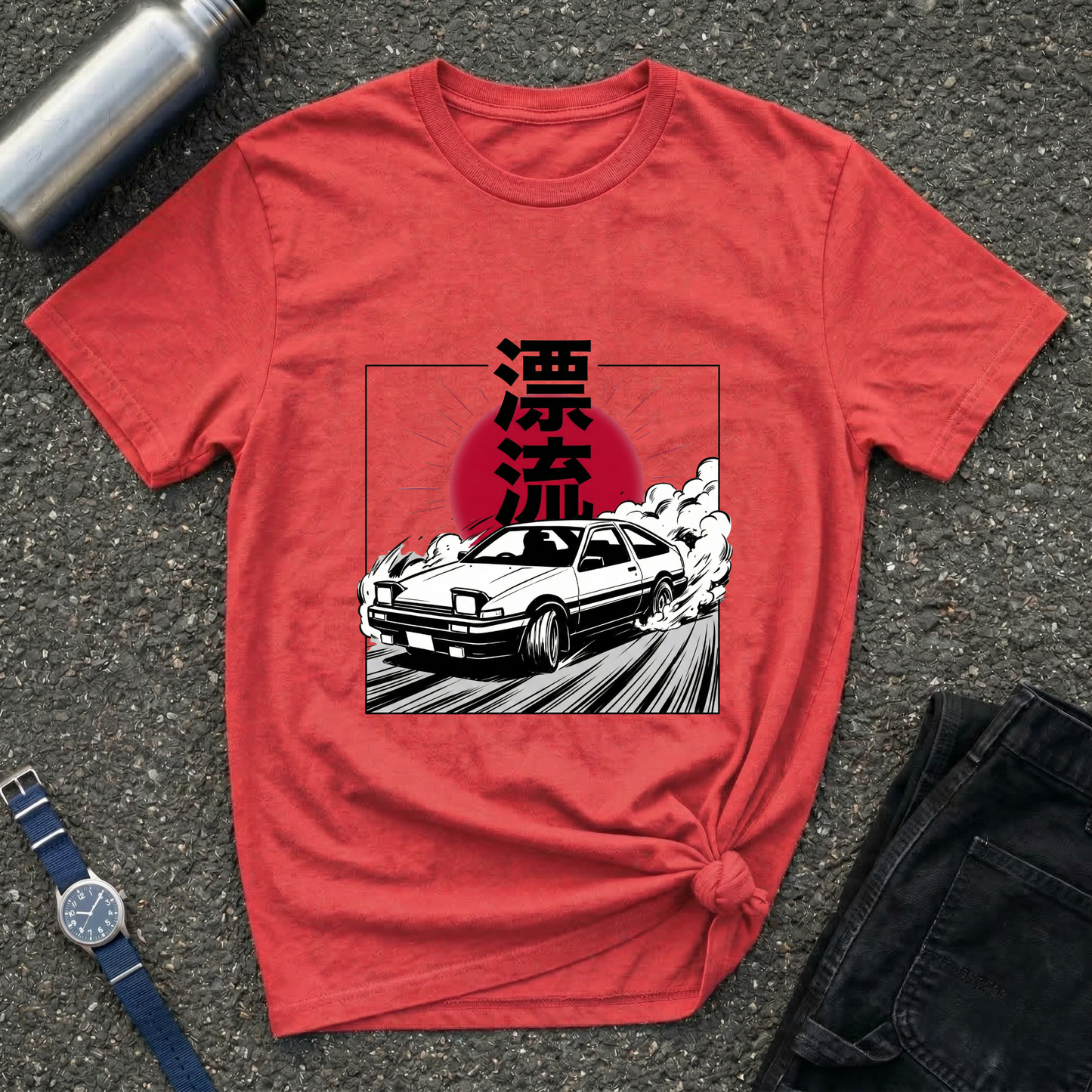 Japanese AE86 Drift Car Graphic T-Shirt