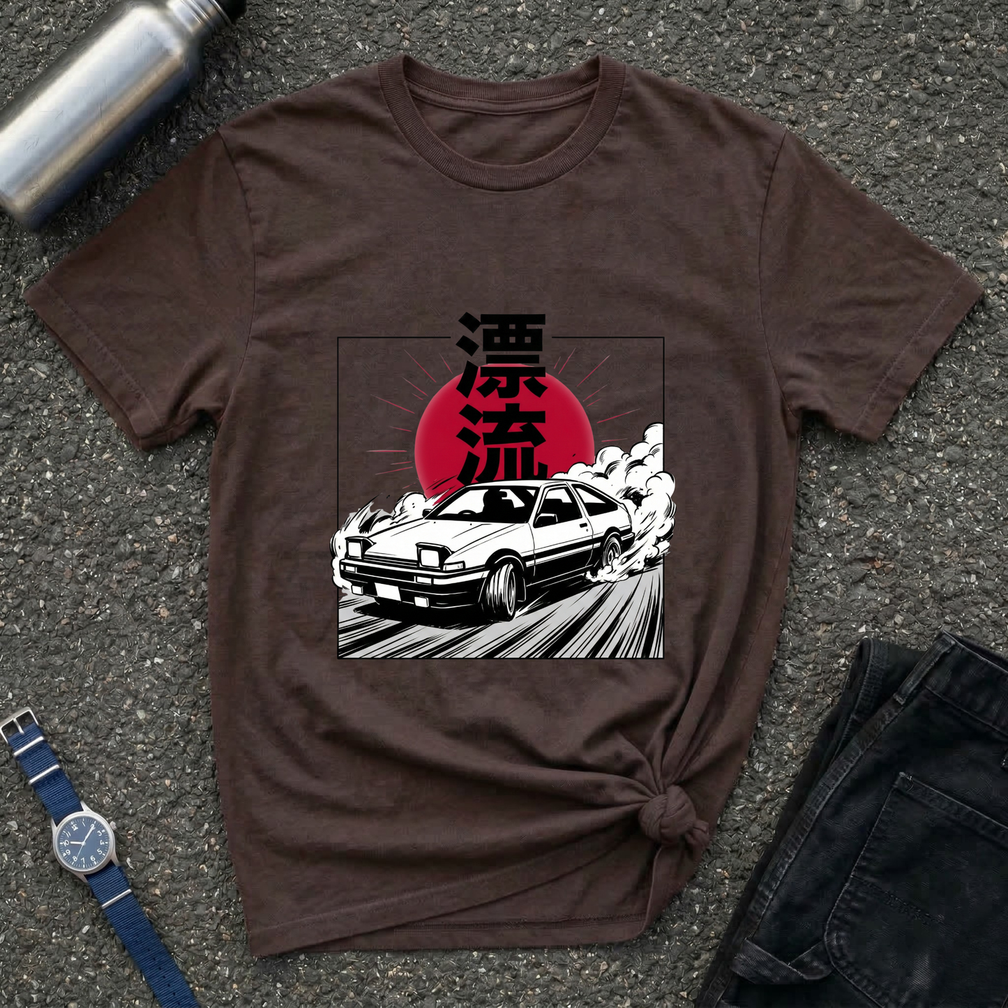 Japanese AE86 Drift Car Graphic T-Shirt