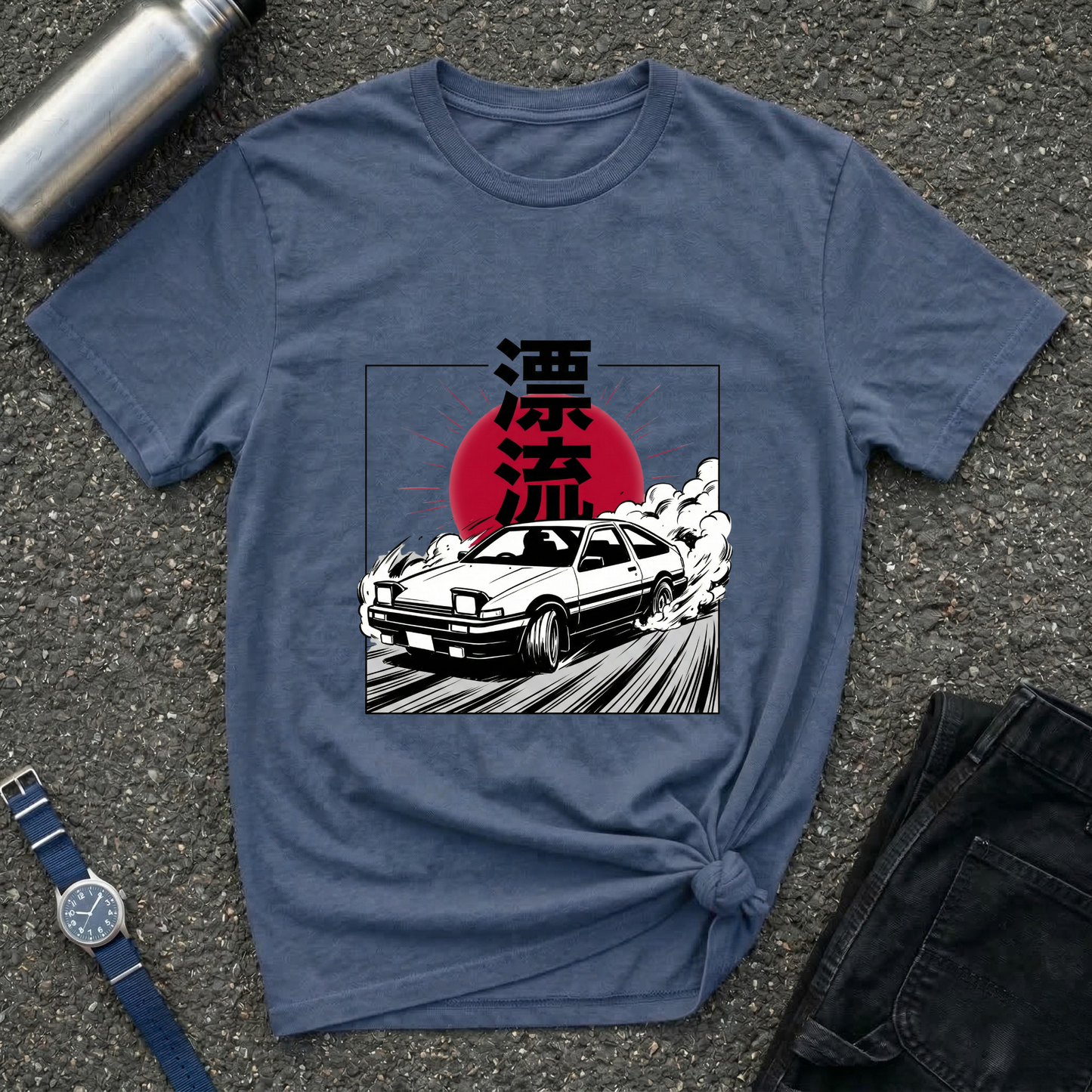 Japanese AE86 Drift Car Graphic T-Shirt