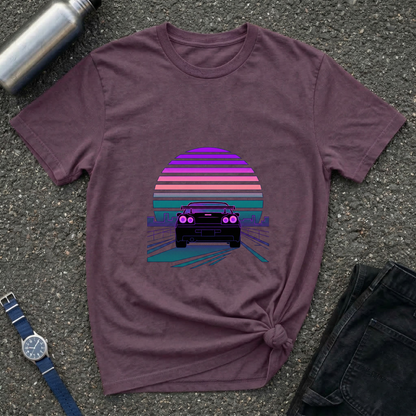 Vintage Retro Sunset Car T-Shirt