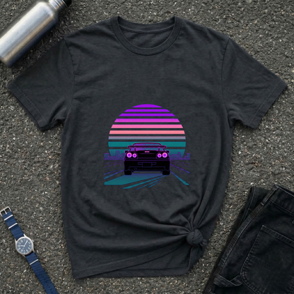 Vintage Retro Sunset Car T-Shirt