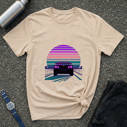 Vintage Retro Sunset Car T-Shirt