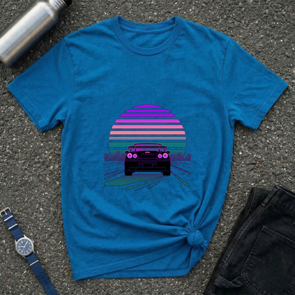 Vintage Retro Sunset Car T-Shirt