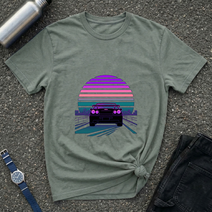 Vintage Retro Sunset Car T-Shirt