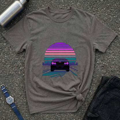 Vintage Retro Sunset Car T-Shirt