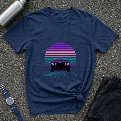 Vintage Retro Sunset Car T-Shirt