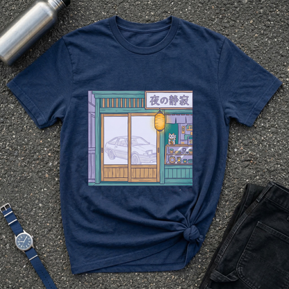 Night Shopfront Graphic T-Shirt