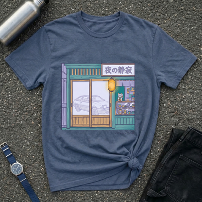 Night Shopfront Graphic T-Shirt