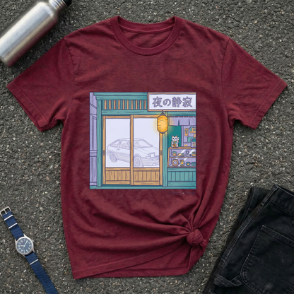 Night Shopfront Graphic T-Shirt