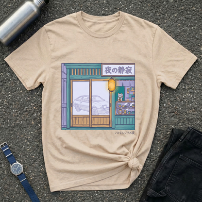 Night Shopfront Graphic T-Shirt