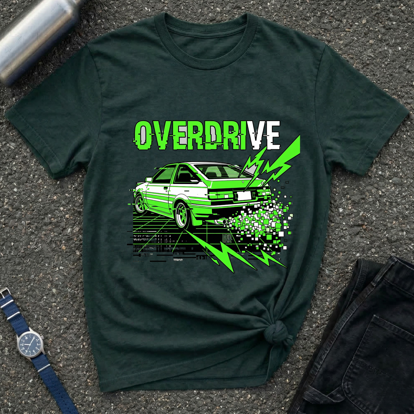 Vintage Drift Car Graphic Tee