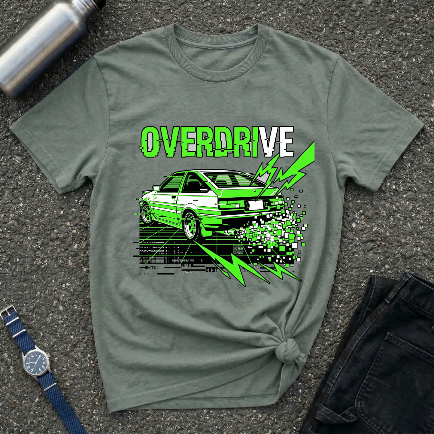 Vintage Drift Car Graphic Tee
