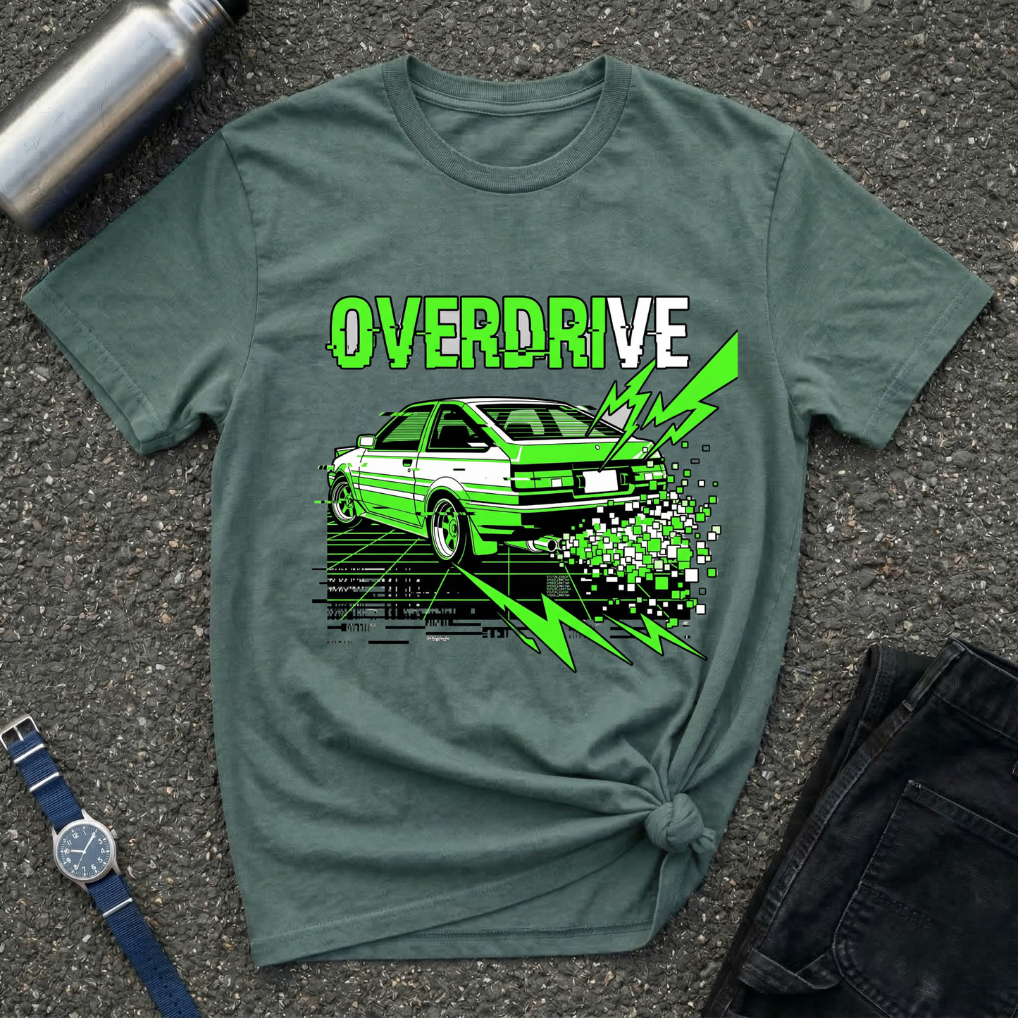 Vintage Drift Car Graphic Tee