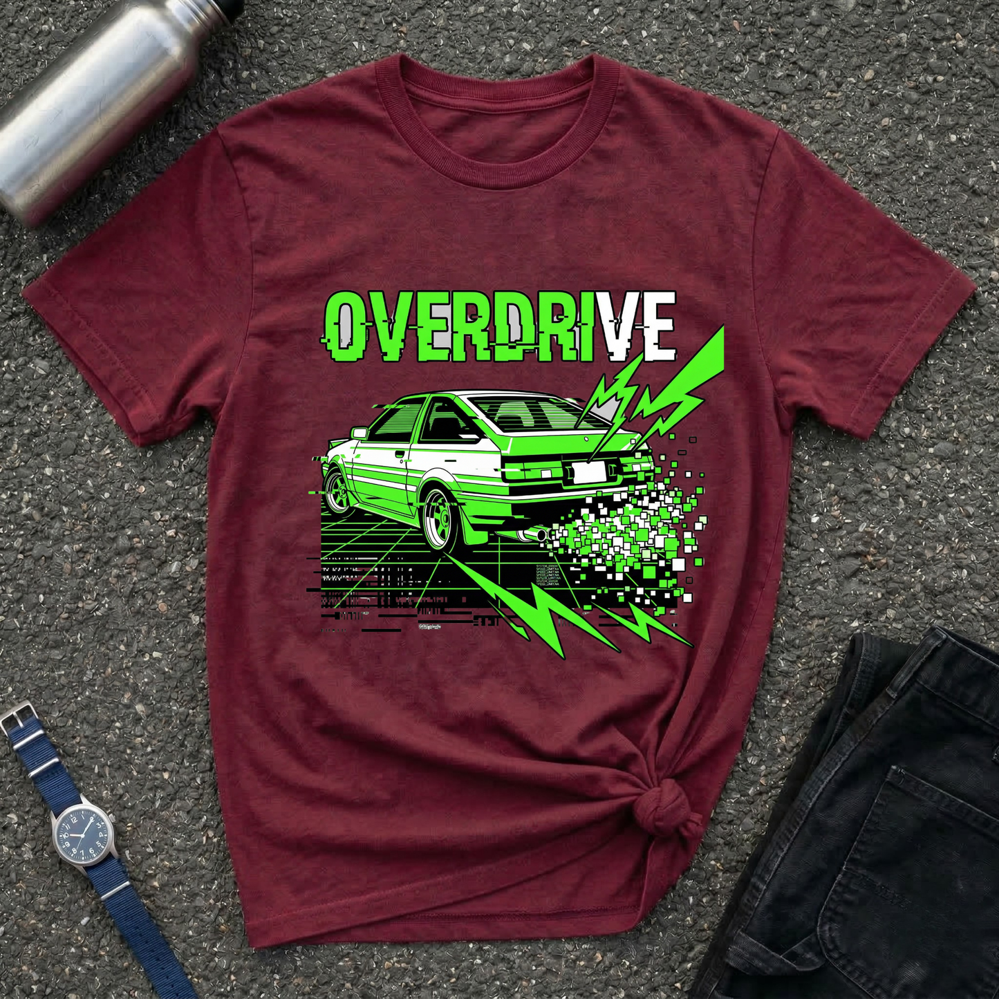 Vintage Drift Car Graphic Tee