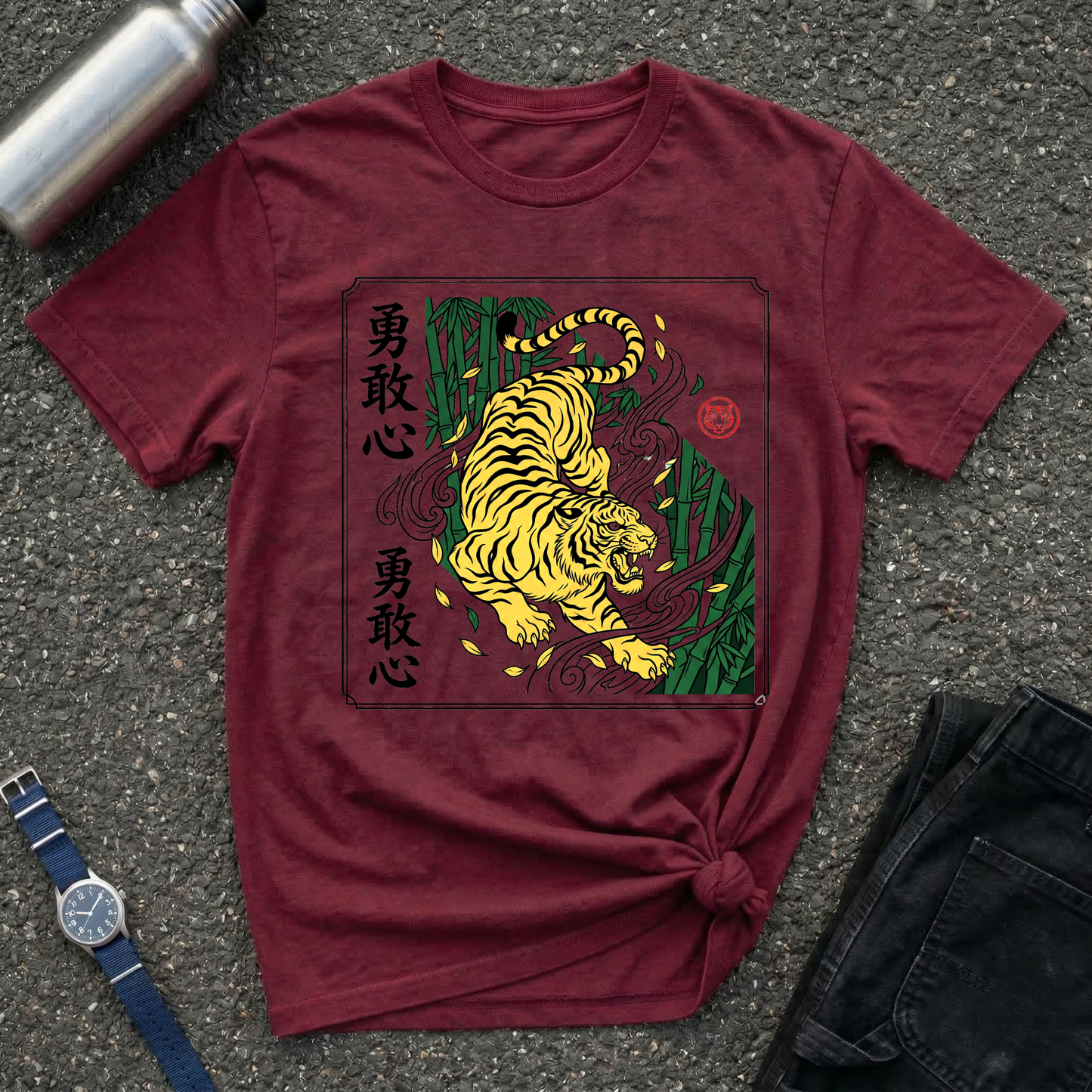Tiger Motif T-Shirt