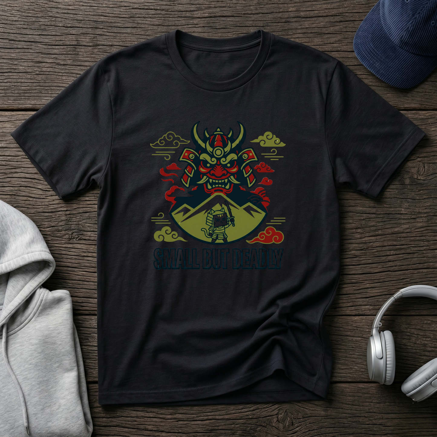 Samurai Mask “Small But Deadly” T-Shirt