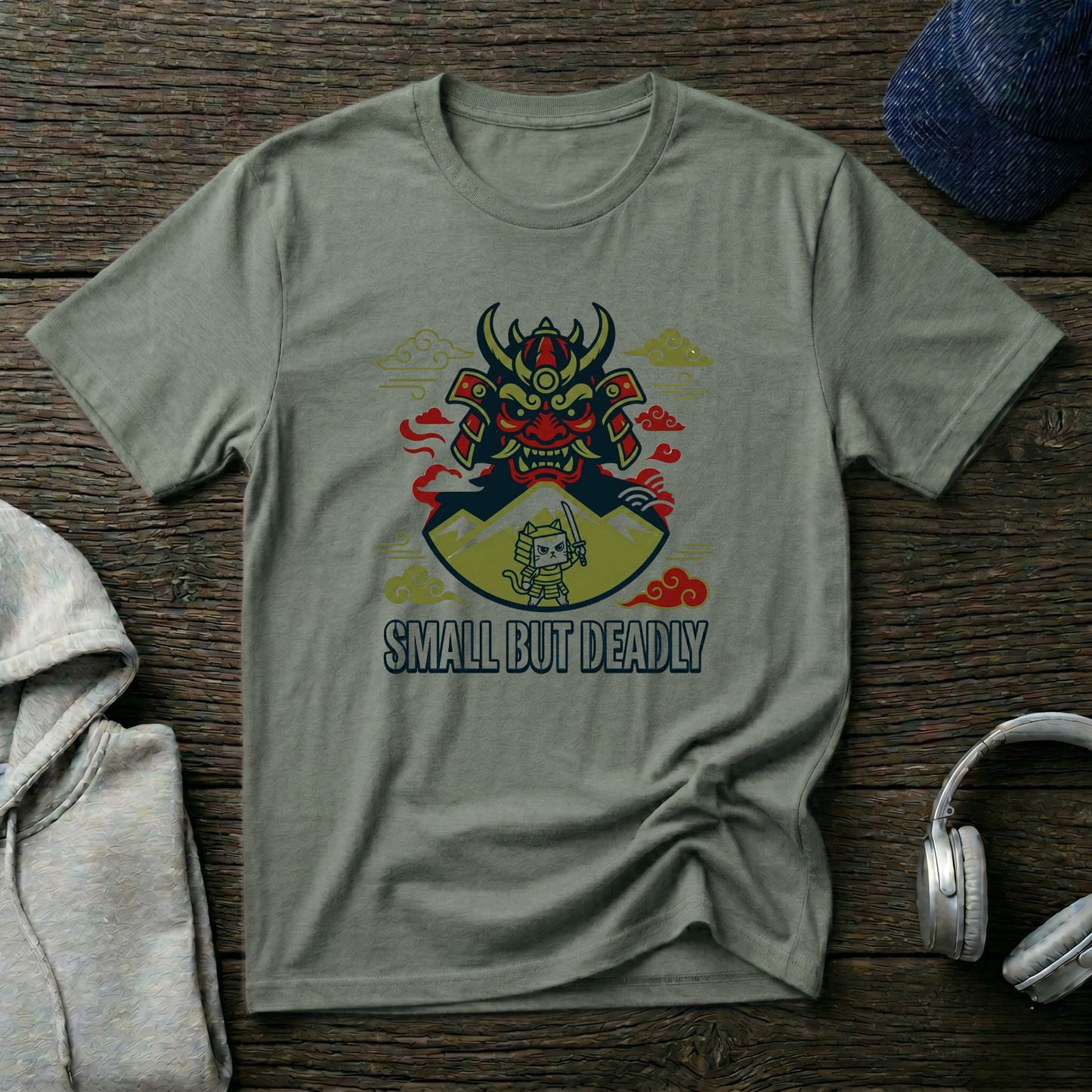 Samurai Mask “Small But Deadly” T-Shirt