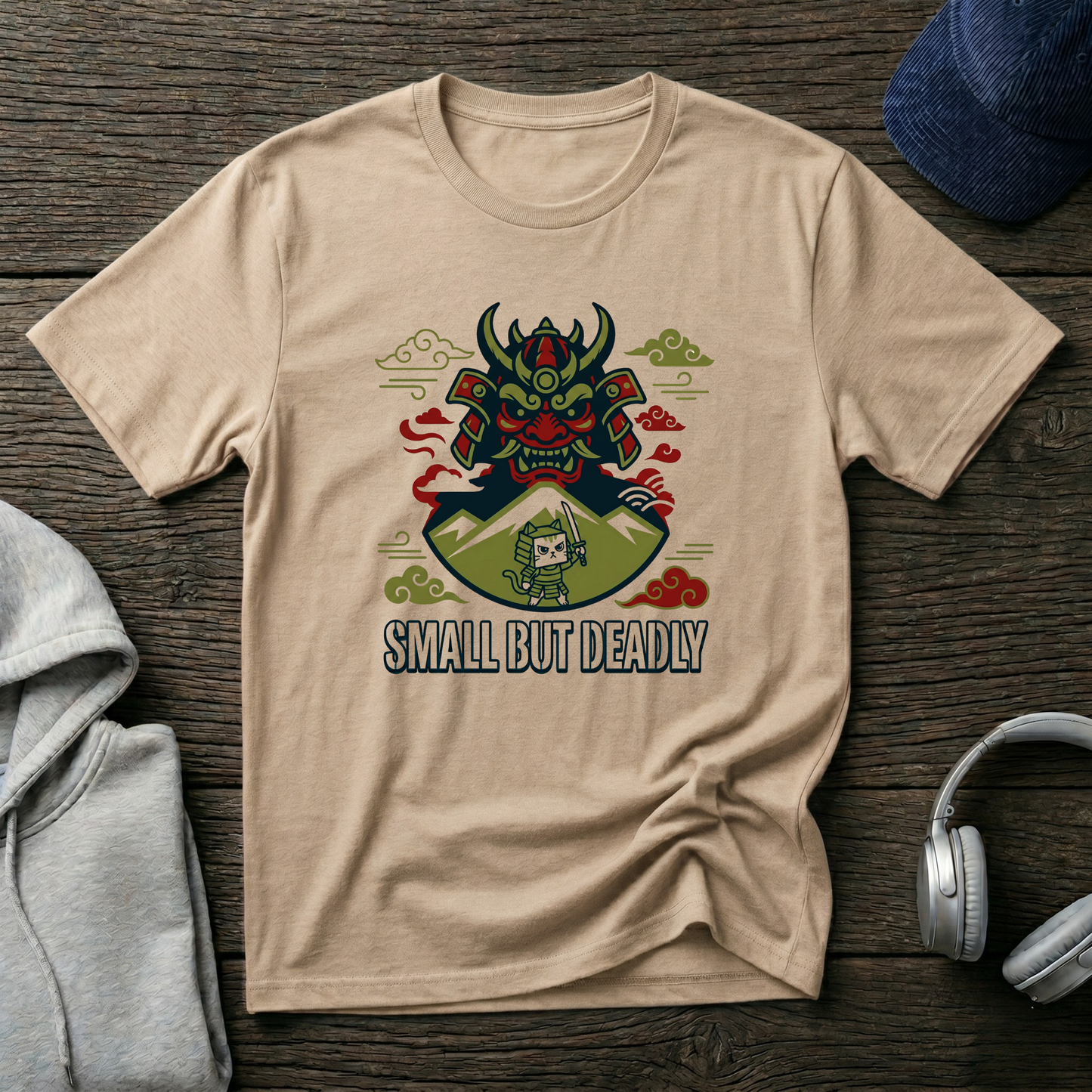 Samurai Mask “Small But Deadly” T-Shirt