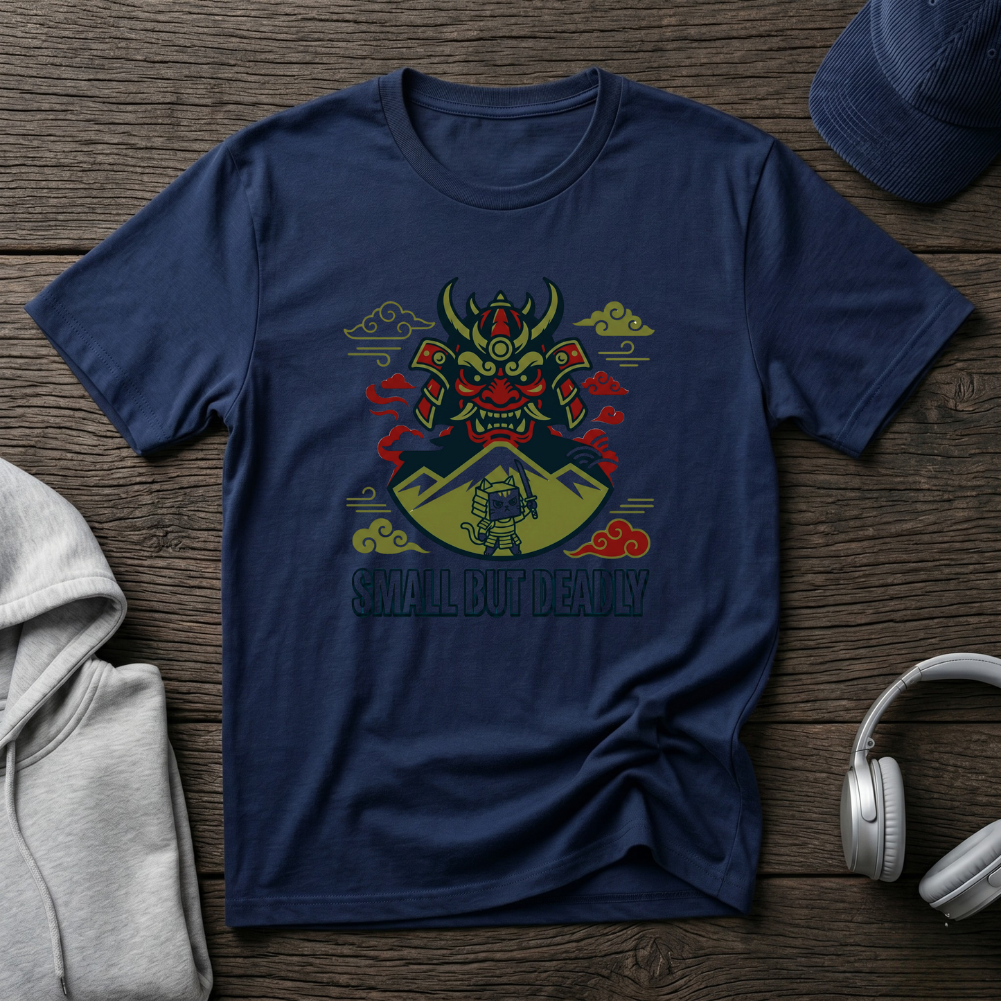 Samurai Mask “Small But Deadly” T-Shirt