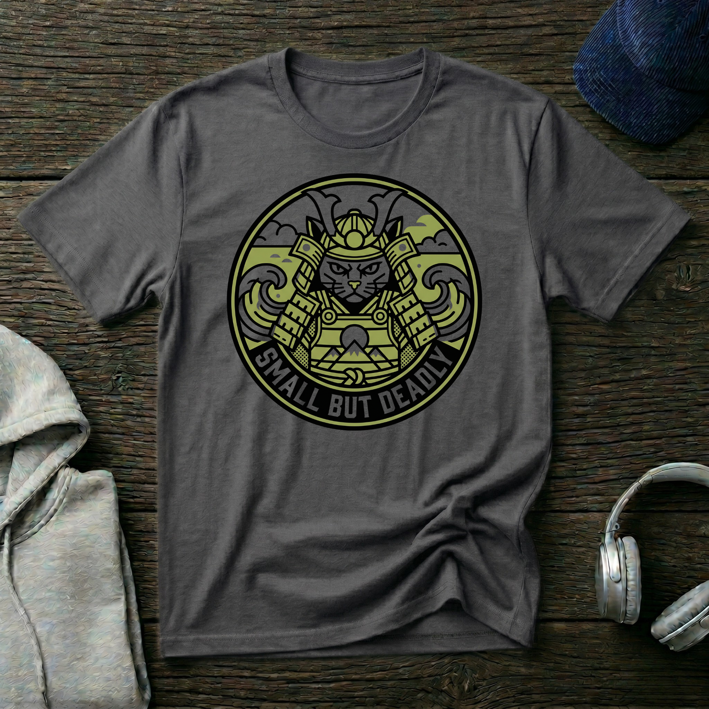 Small But Deadly Samurai Cat T-Shirt