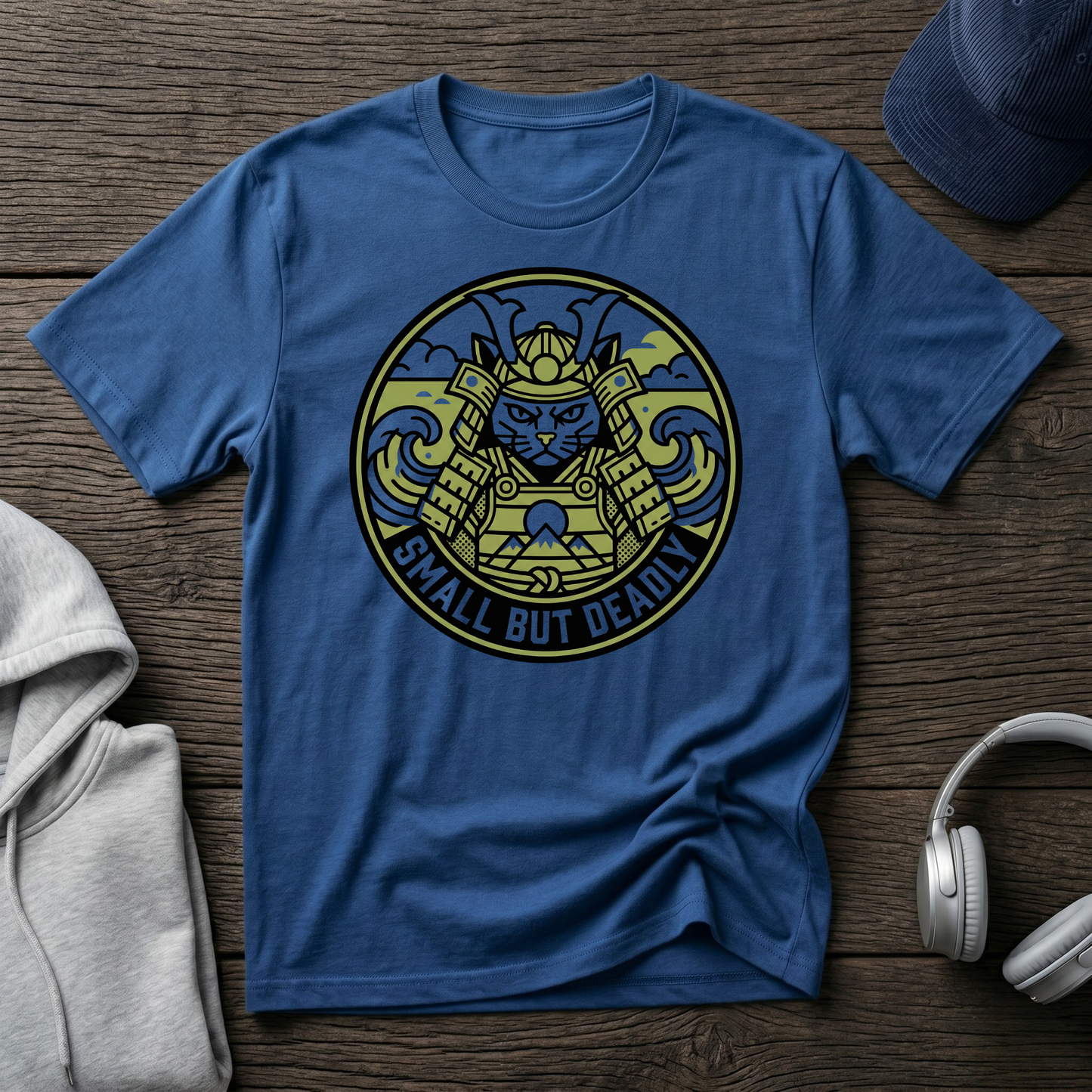 Small But Deadly Samurai Cat T-Shirt