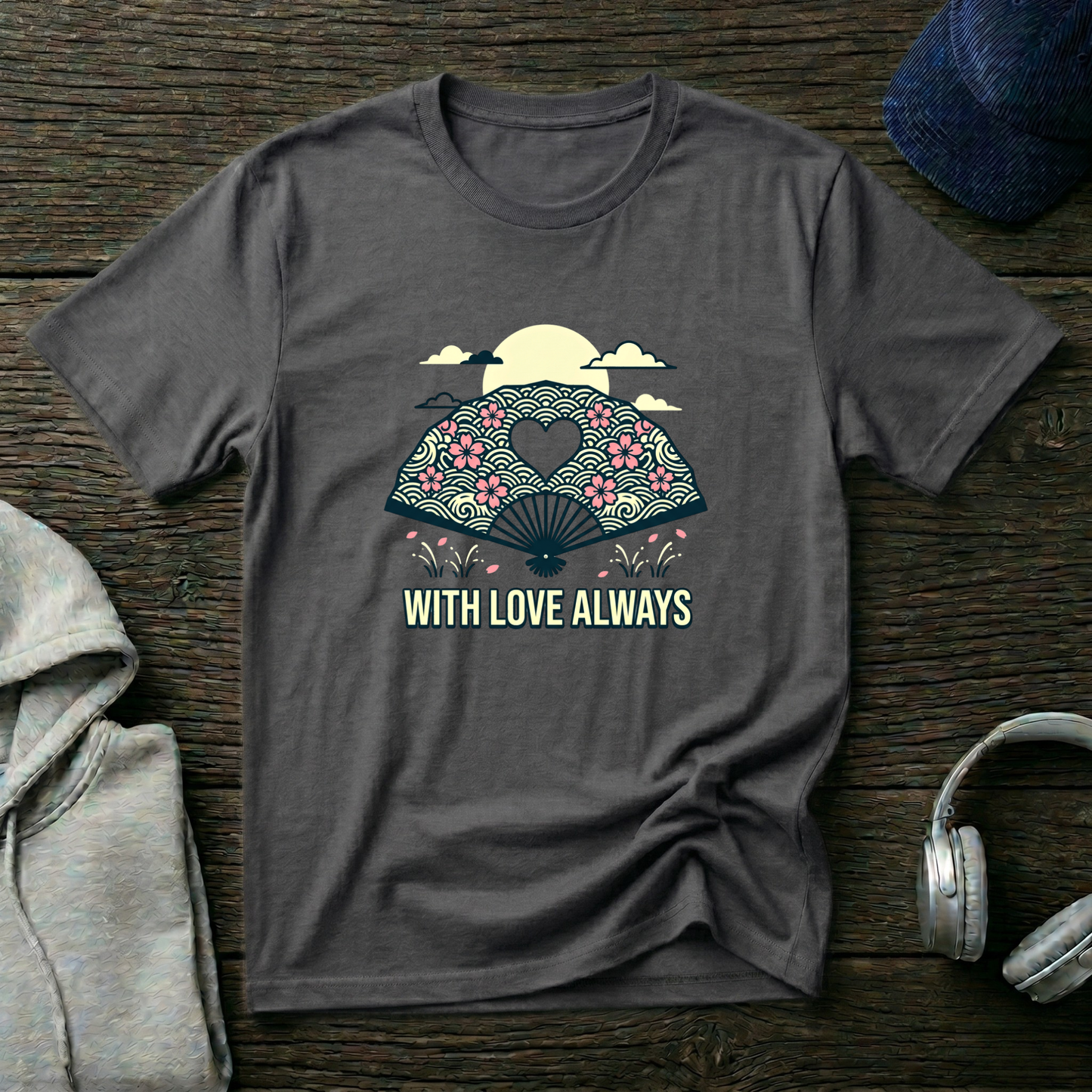 Floral Hand Fan Graphic Tee