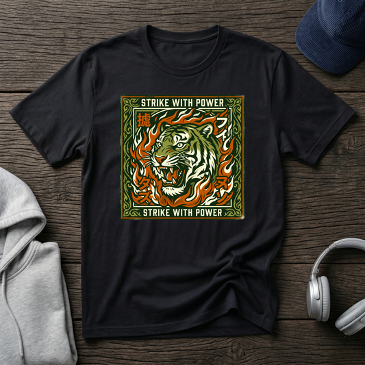 Tiger 'Strike With Power' Graphic T-Shirt