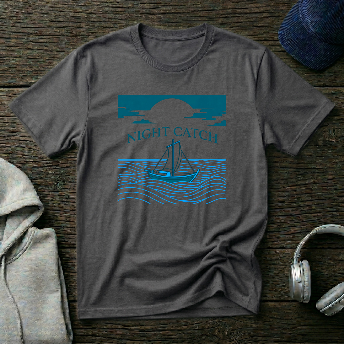 Night Catch Boat T-Shirt