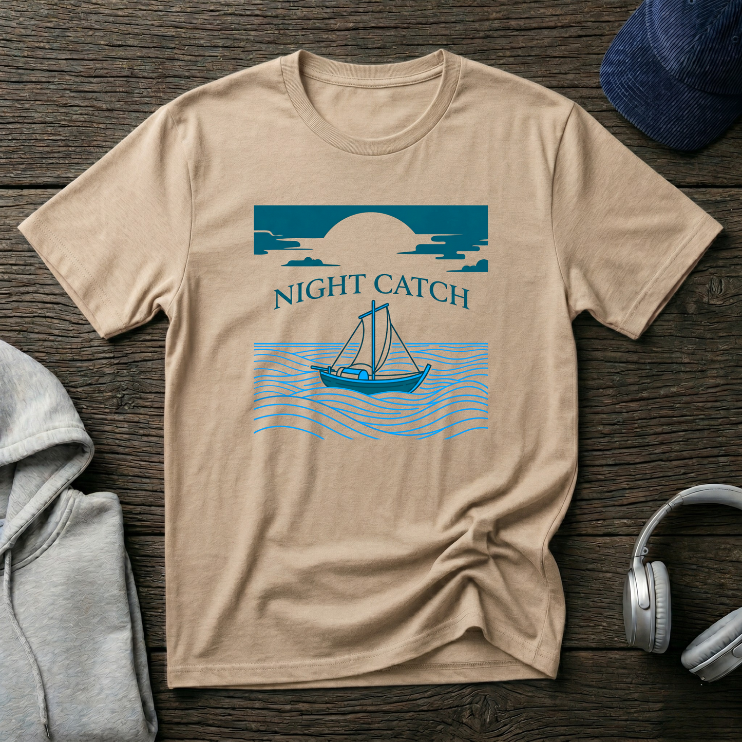 Night Catch Boat T-Shirt