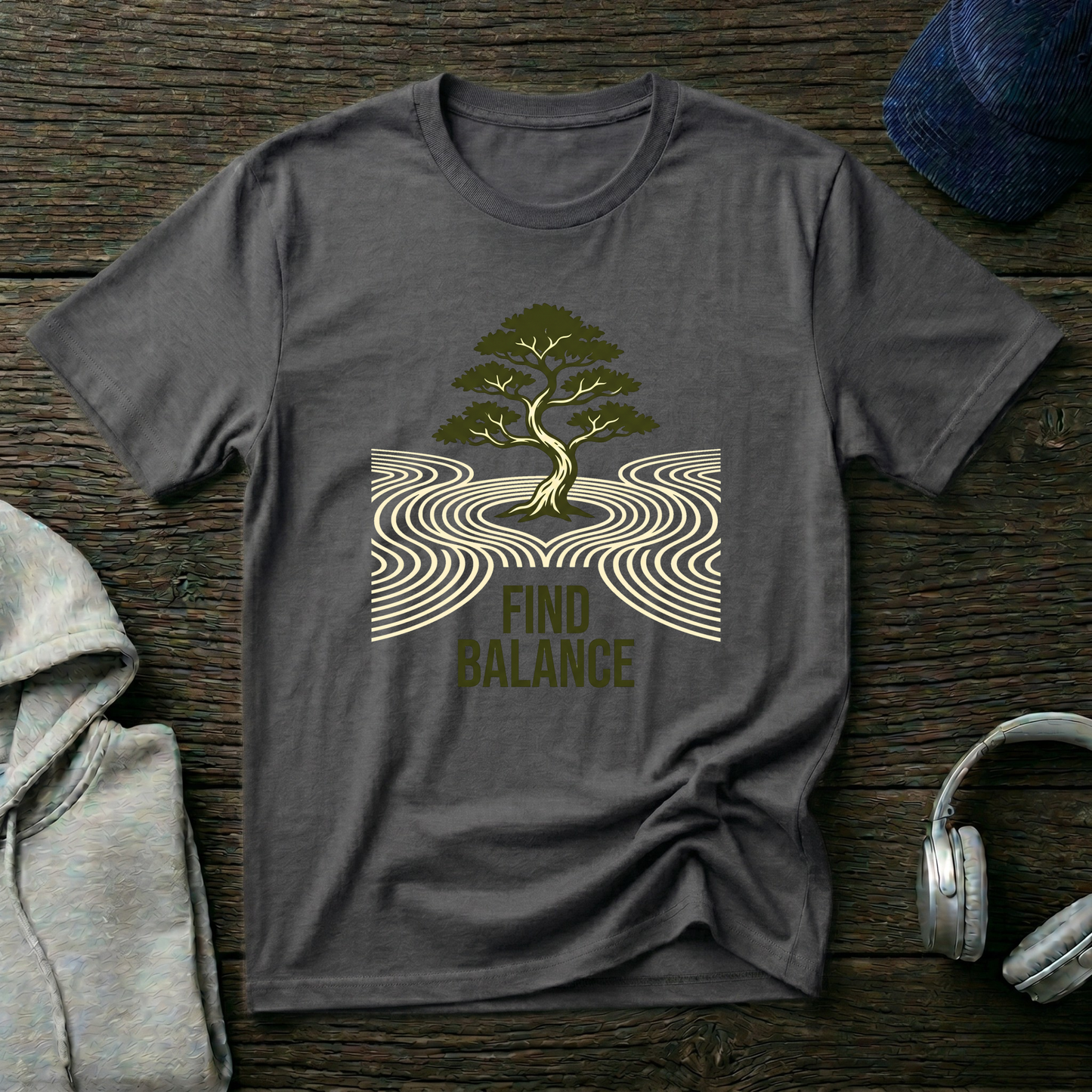 Bonsai Tree Graphic Tee for Mindfulness & Yoga