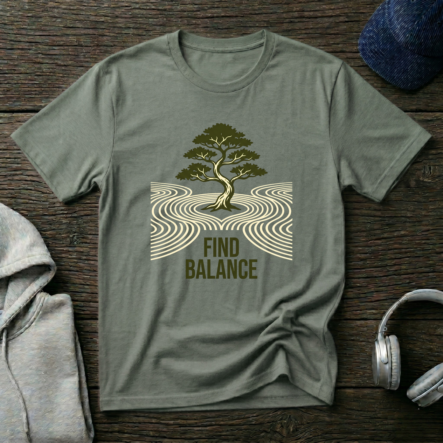 Bonsai Tree Graphic Tee for Mindfulness & Yoga