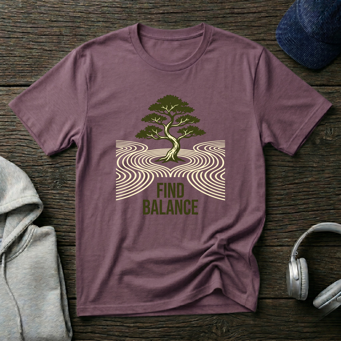 Bonsai Tree Graphic Tee for Mindfulness & Yoga