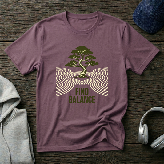 Bonsai Tree Graphic Tee for Mindfulness & Yoga