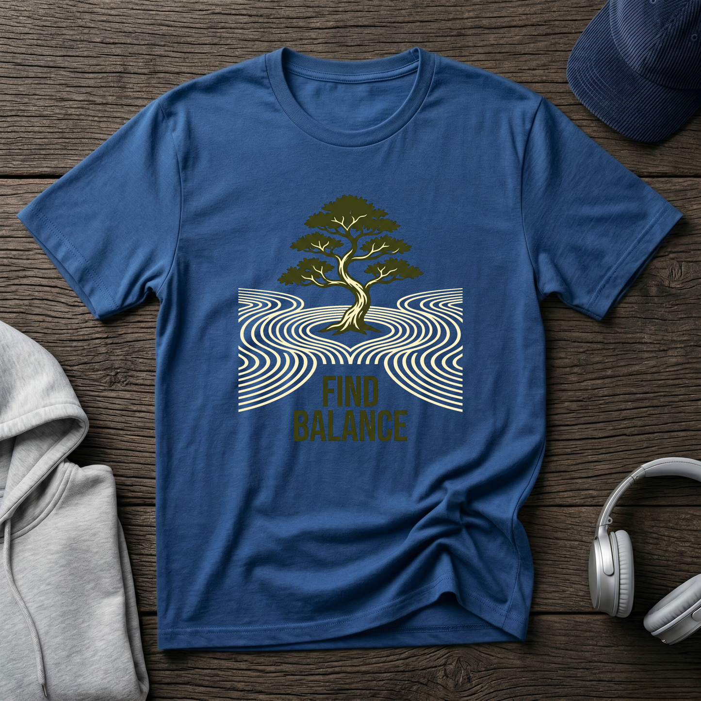 Bonsai Tree Graphic Tee for Mindfulness & Yoga