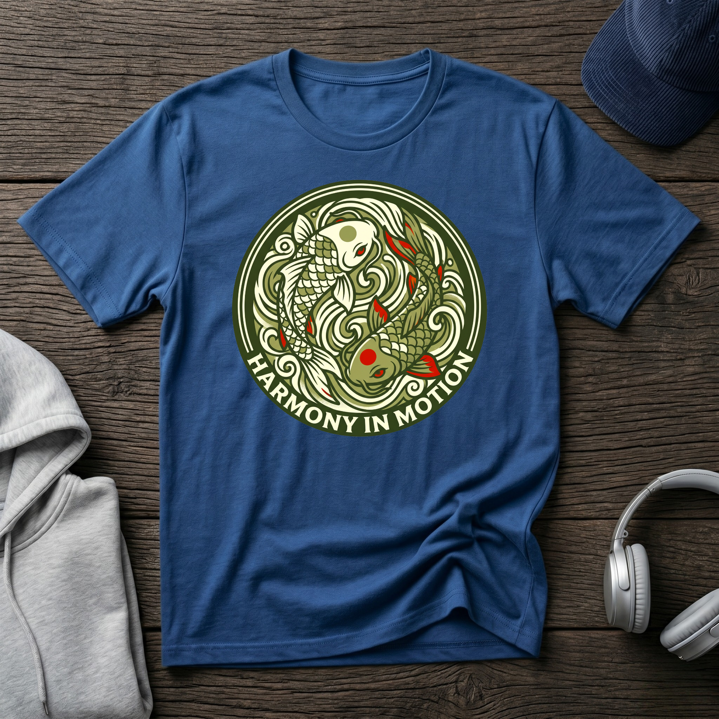 Koi Fish Yin Yang Graphic Tee