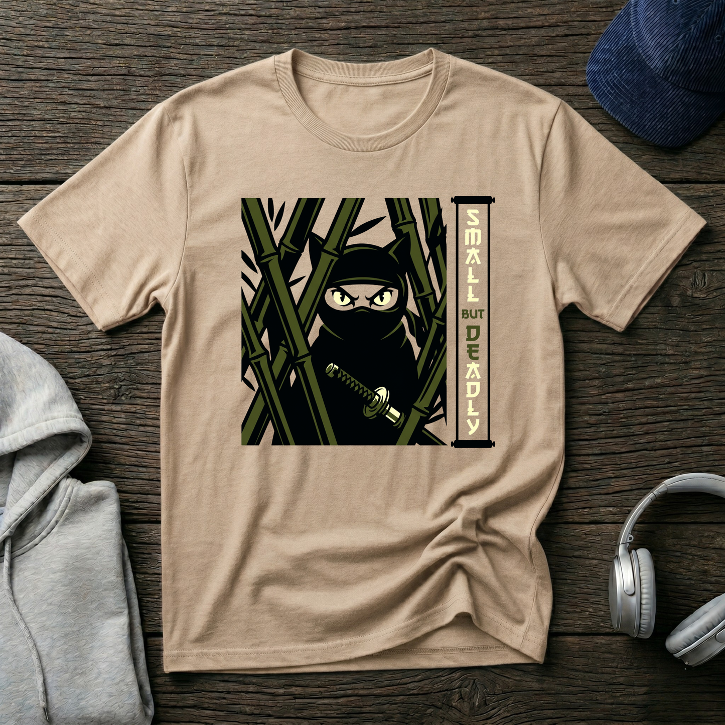 Ninja Bamboo Graphic T-Shirt