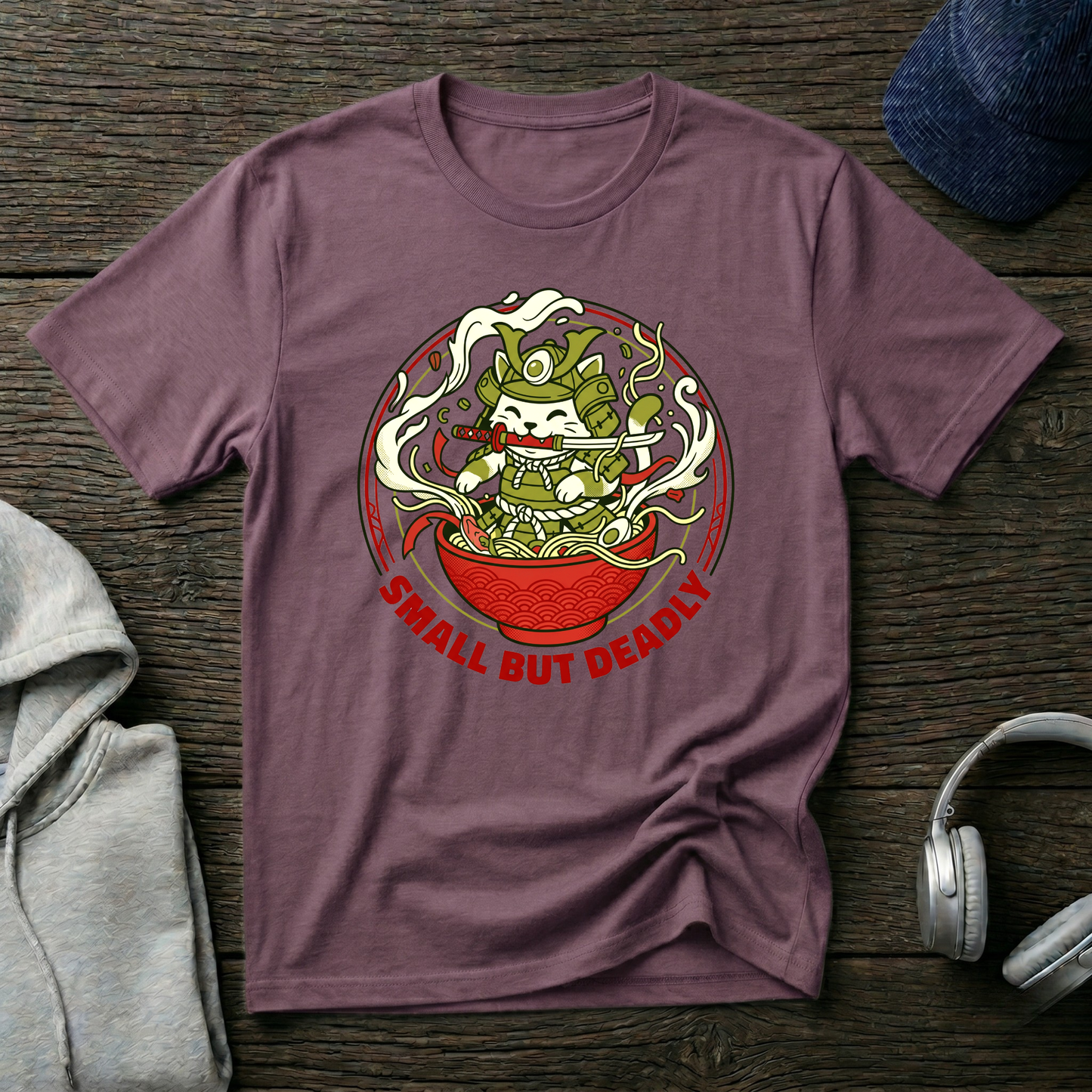 Small But Deadly Ramen Cat T-Shirt