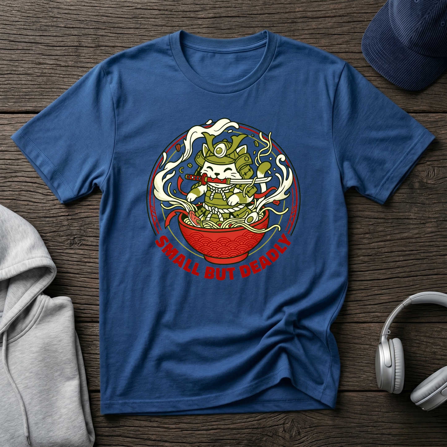 Small But Deadly Ramen Cat T-Shirt