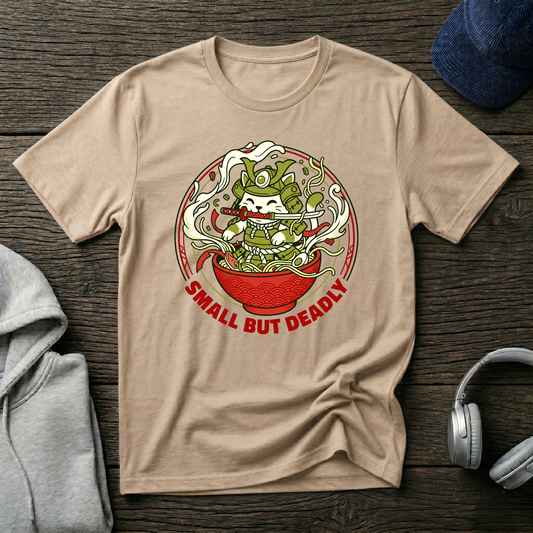 Small But Deadly Ramen Cat T-Shirt