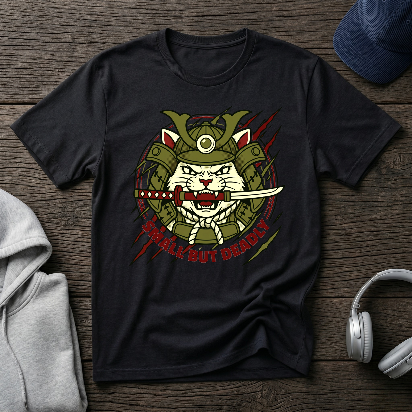 Samurai Cat T-Shirt