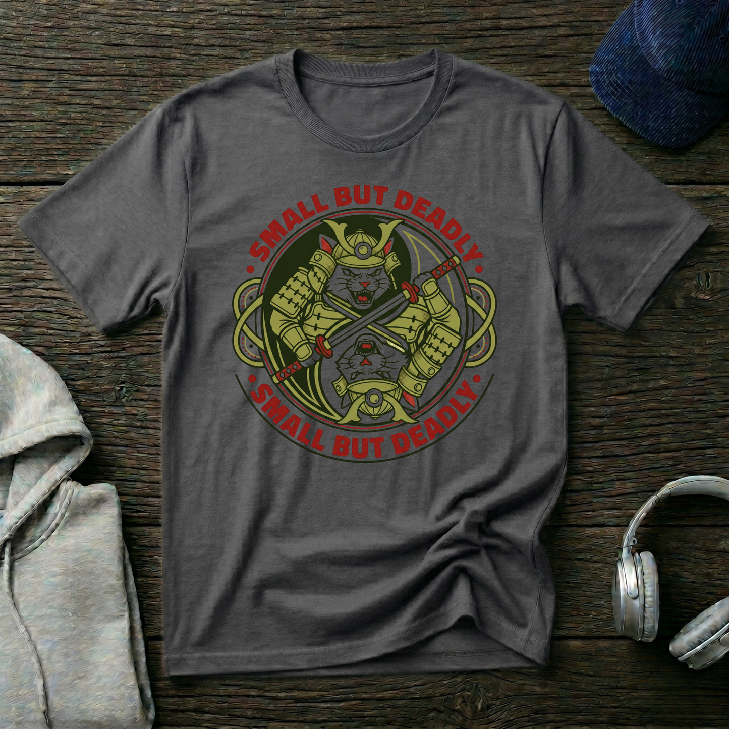 Small But Deadly Cat Warrior T-Shirt