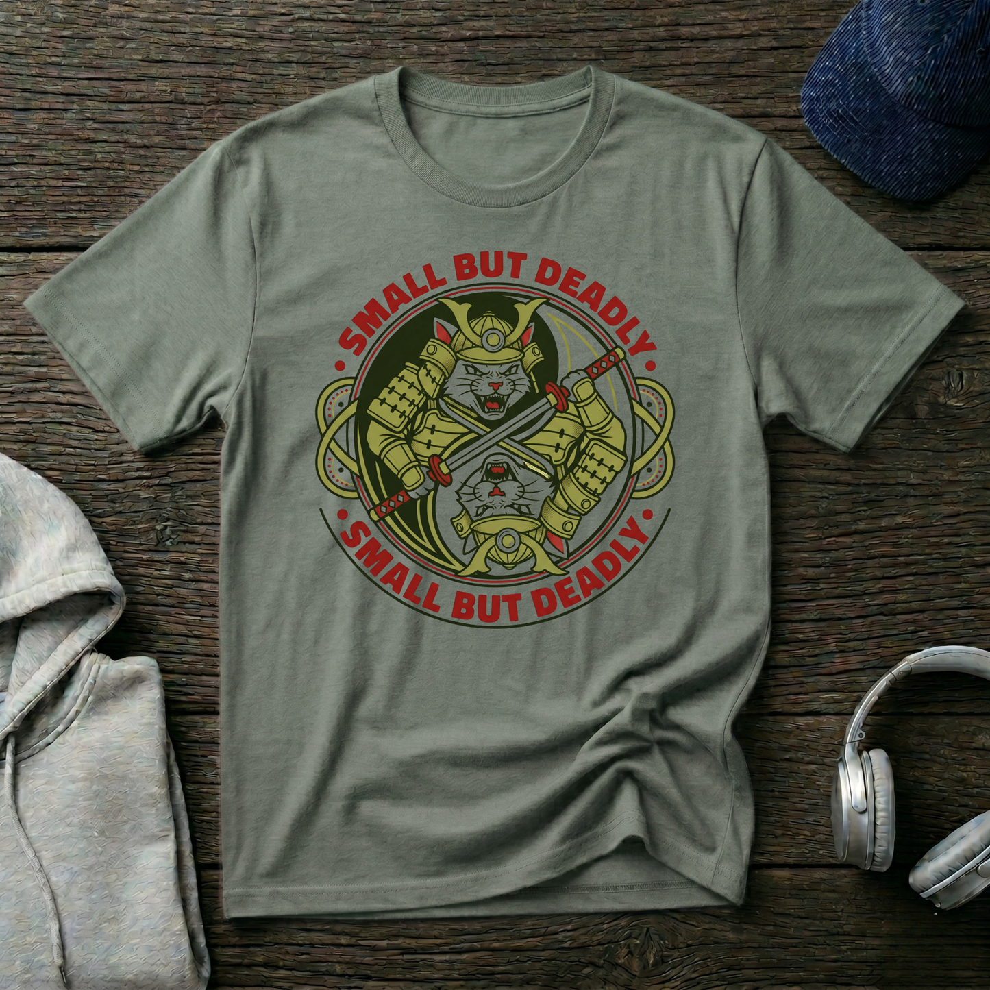Small But Deadly Cat Warrior T-Shirt