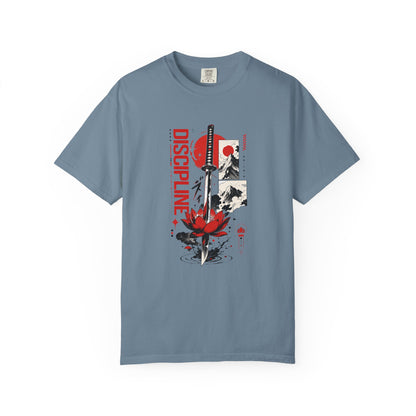 Discipline First Samurai Katana Japanese Graphic Tee