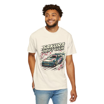 Sakura Drift Club T-Shirt — Japanese Racing Car Graphic Tee