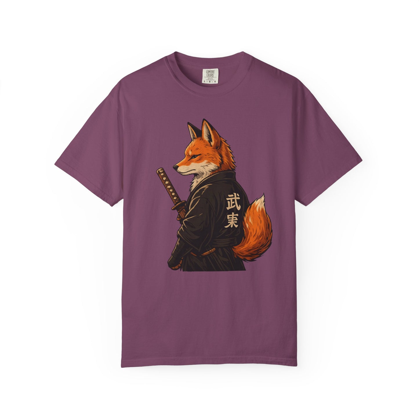 Samurai Fox Japanese Warrior Graphic T-Shirt