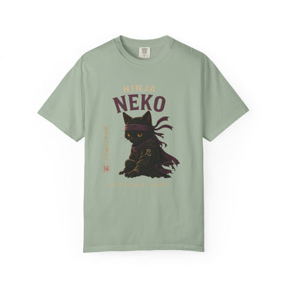 Ninja Neko Cat Japanese Streetwear T-Shirt