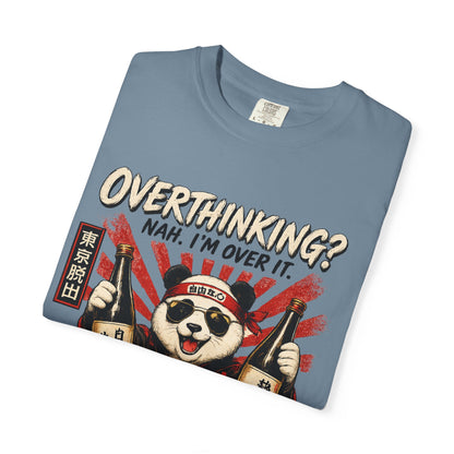 Overthinking Panda Japanese Graphic T-Shirt